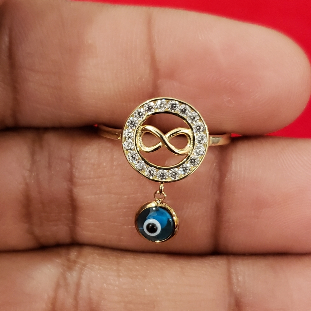 10kt Gold Infinity Design Ring - image 7